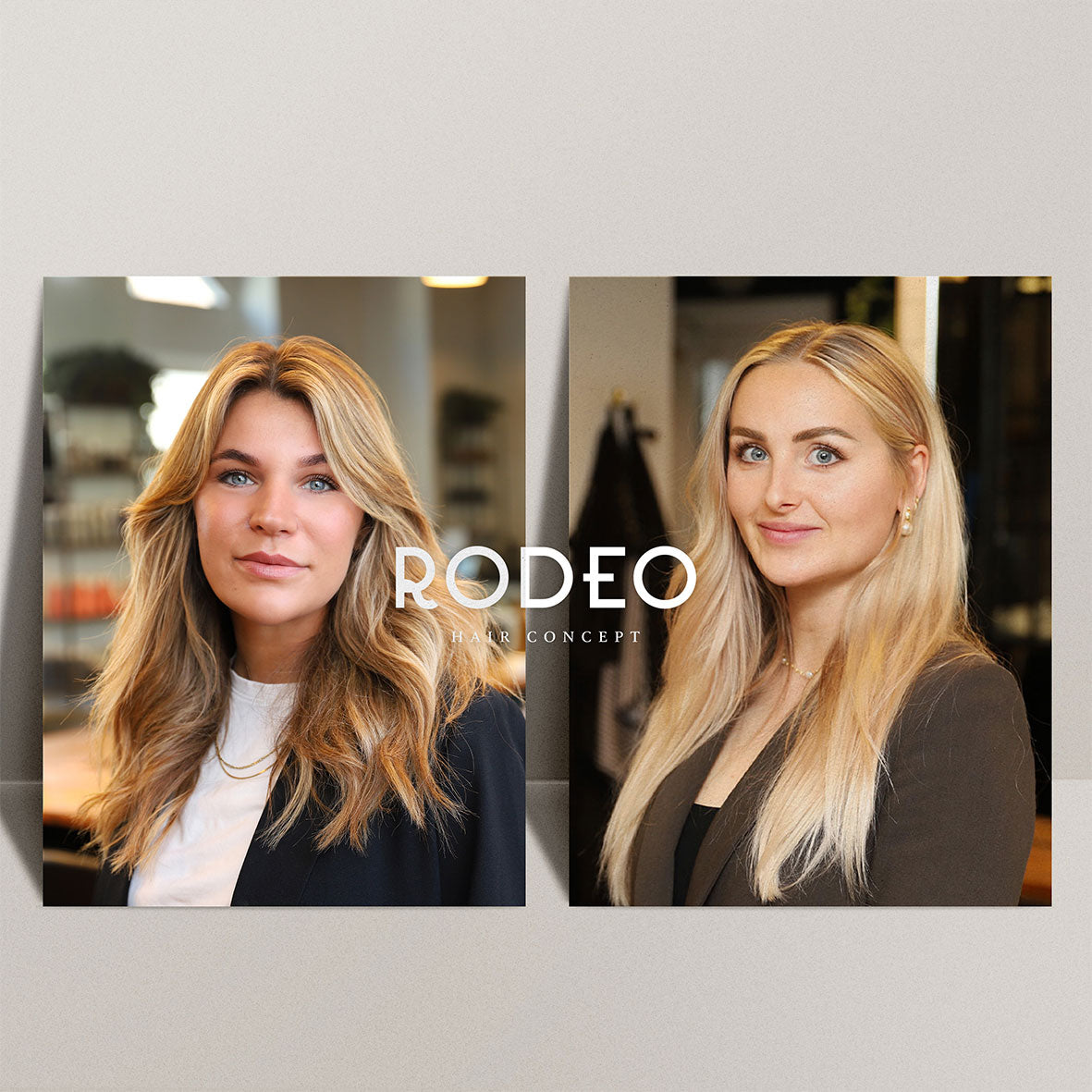 Professional business portrait photography services Sweden - corporate headshots for RODEO Hair Concept team showcasing professional branding photography by Cmone Creative Denmark