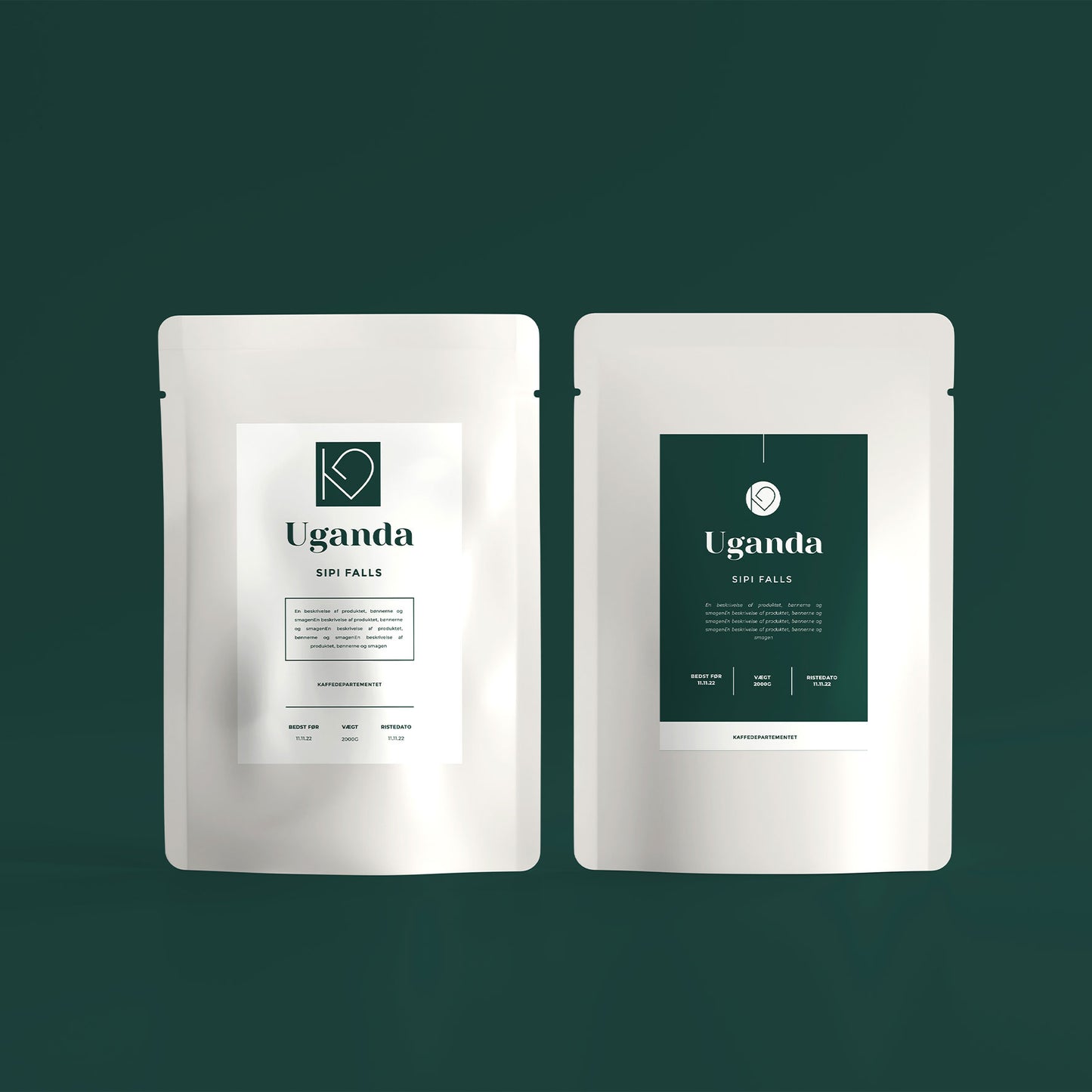 Custom packaging design services for coffee brands - professional product packaging and brand identity design Scandinavia by Cmone Creative