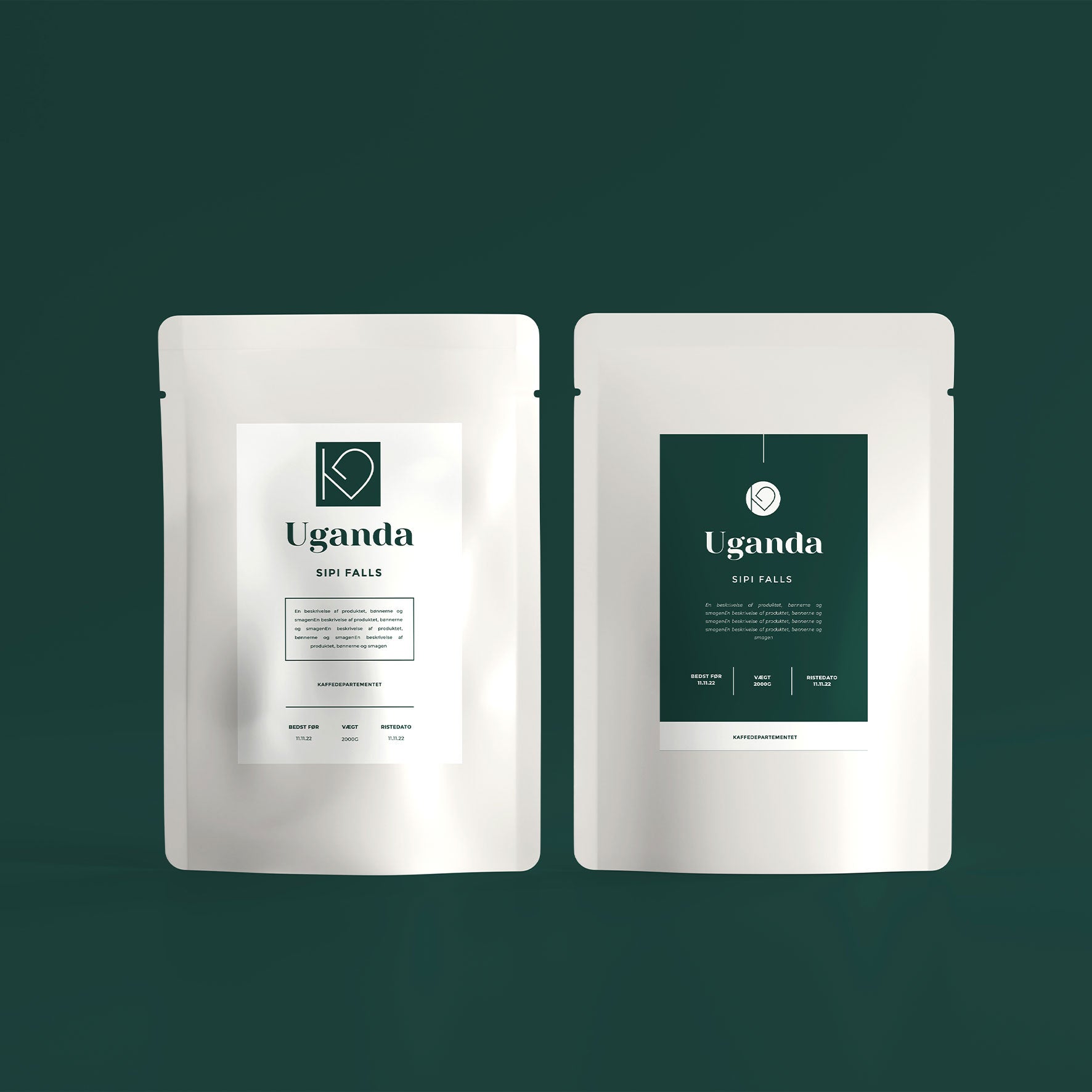 Custom packaging design services for coffee brands - professional product packaging and brand identity design Scandinavia by Cmone Creative